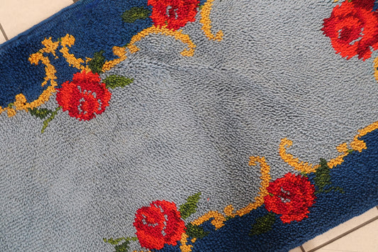 Vintage French Savonnerie runner 1960s