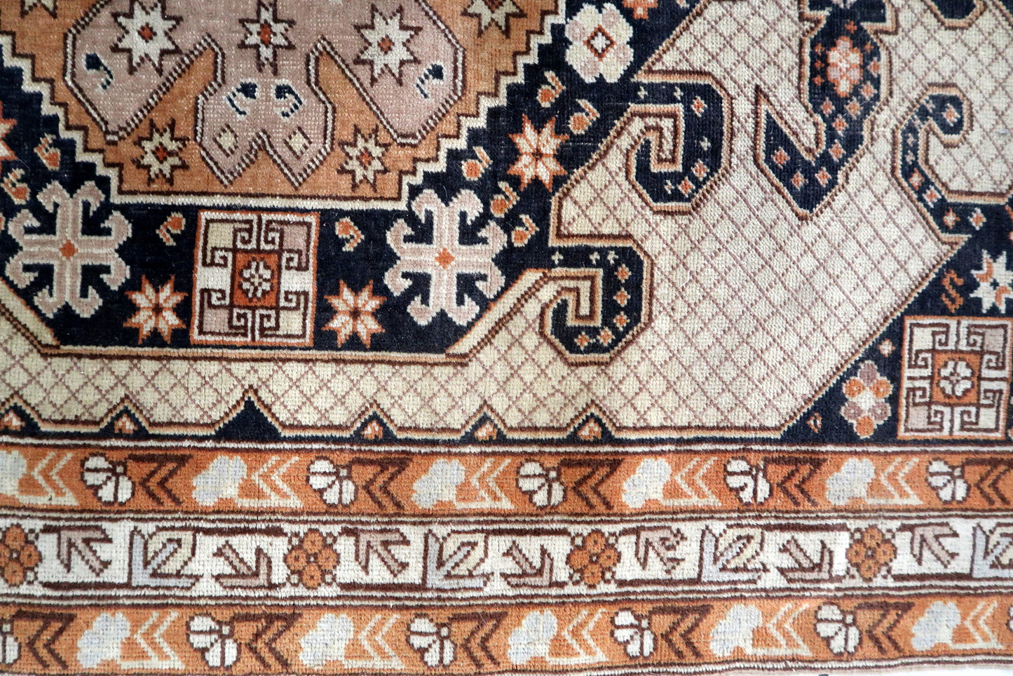Handmade vintage Turkish Sivas rug 1950s