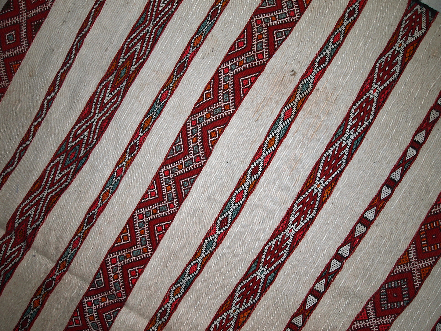 Handmade vintage Moroccan kilim 5.2' x 8.5' (159cm x 261cm) 1950s - 1C214