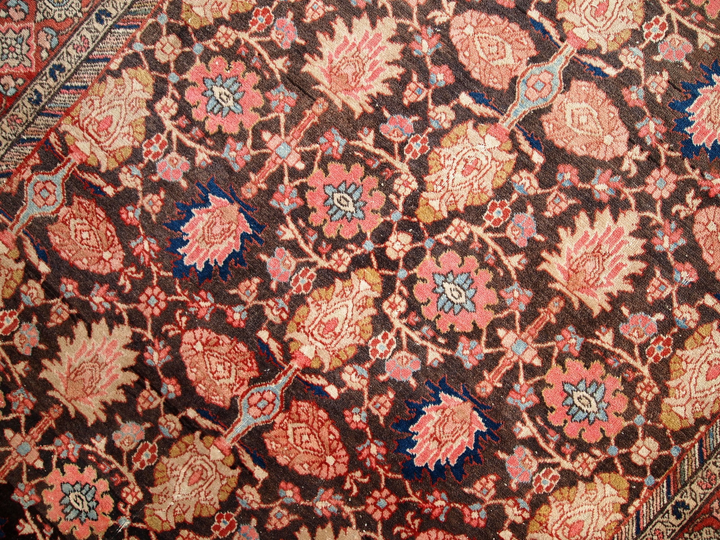 Handmade antique Persian Bidjar rug 4.4' x 6.6' (134cm x 202cm) 1930s - 1C289 - One Royal Art