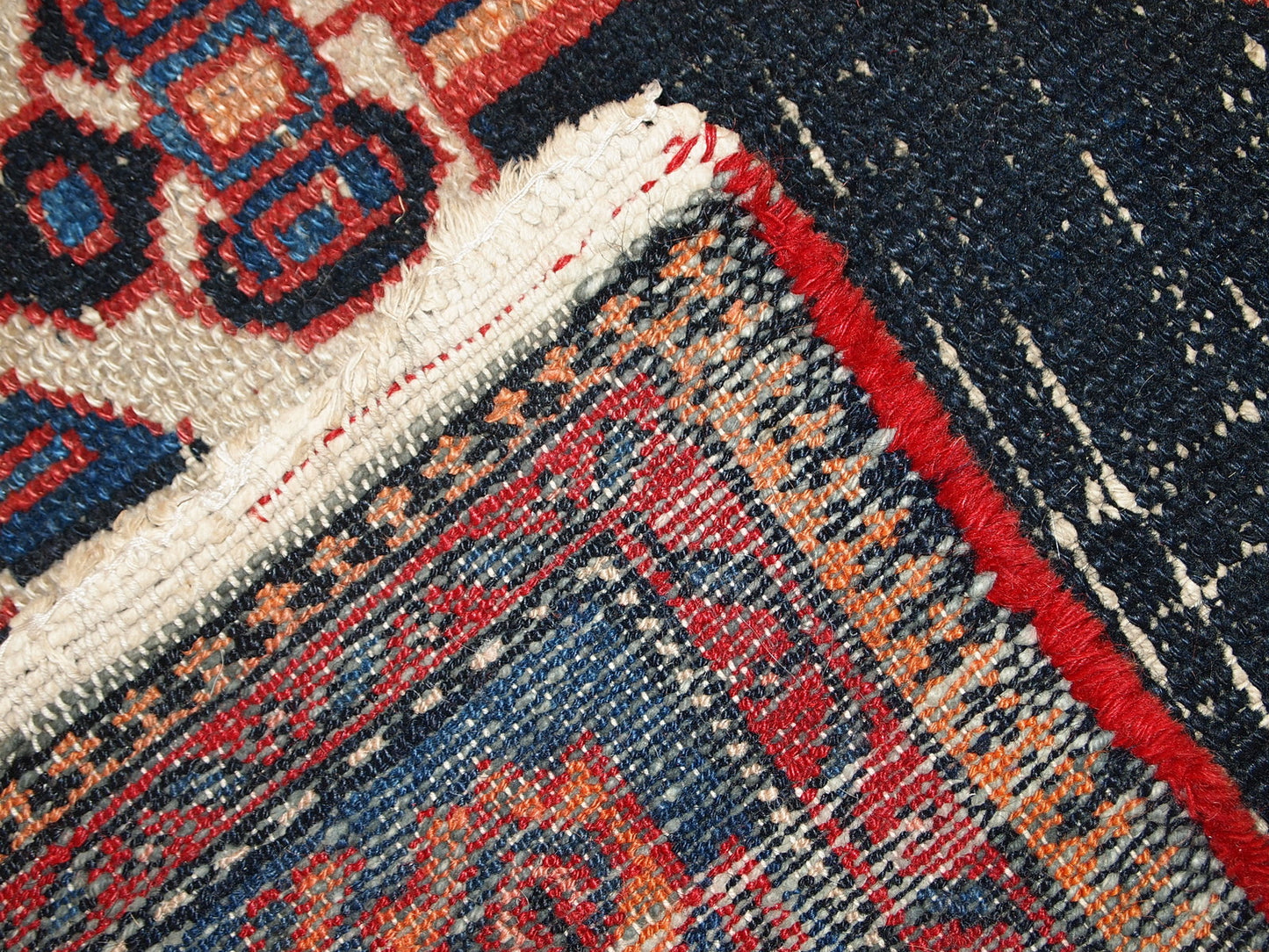 Handmade antique Persian Hamadan rug 3.9' x 5.9' (120cm x 180cm) 1920s - 1C321 - One Royal Art