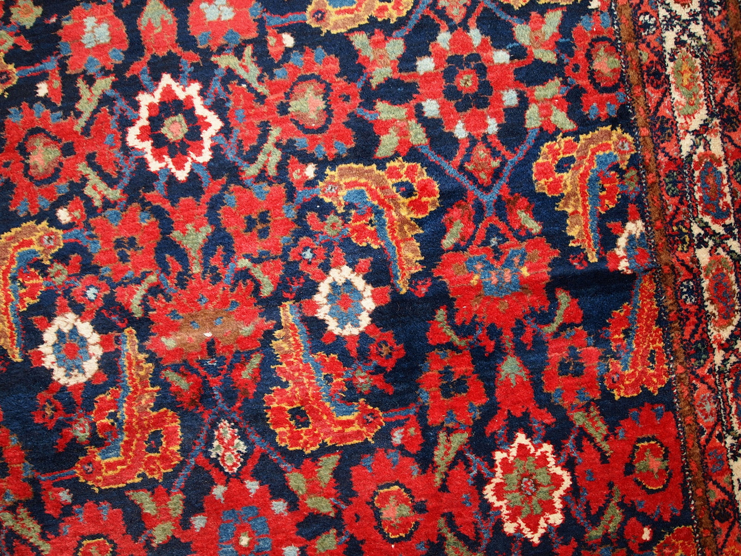 Handmade antique Persian Malayer runner 5.5' x 11.6' (170cm x 356cm) 1920s - 1C323 - One Royal Art