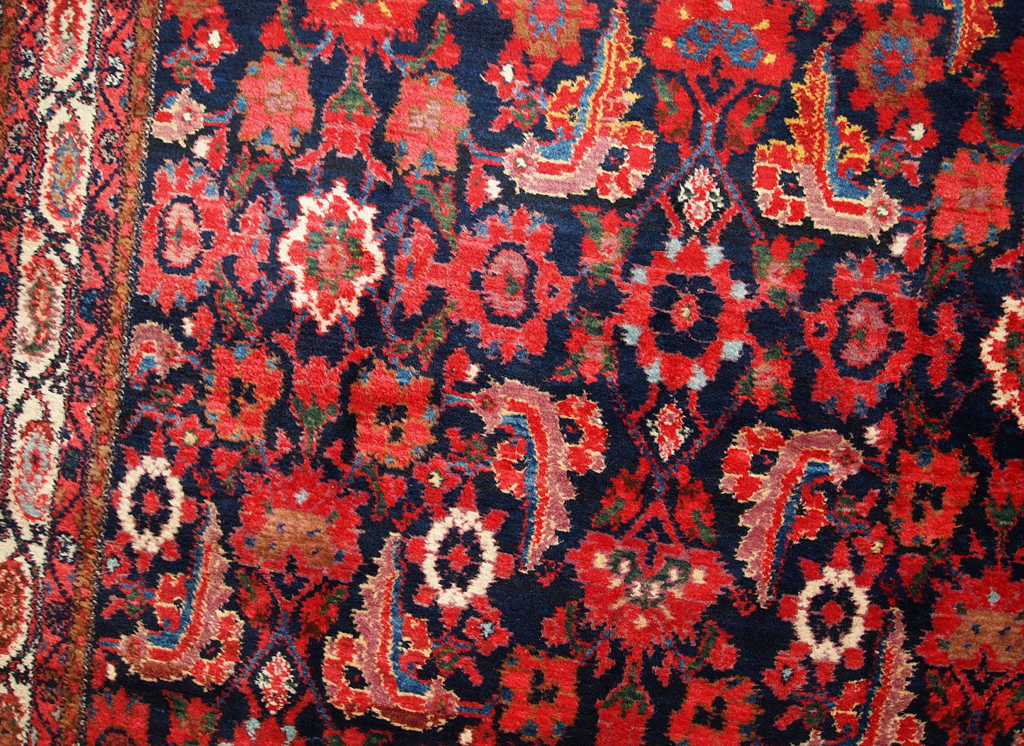 Handmade antique Persian Malayer runner 5.5' x 11.6' (170cm x 356cm) 1920s - 1C323 - One Royal Art