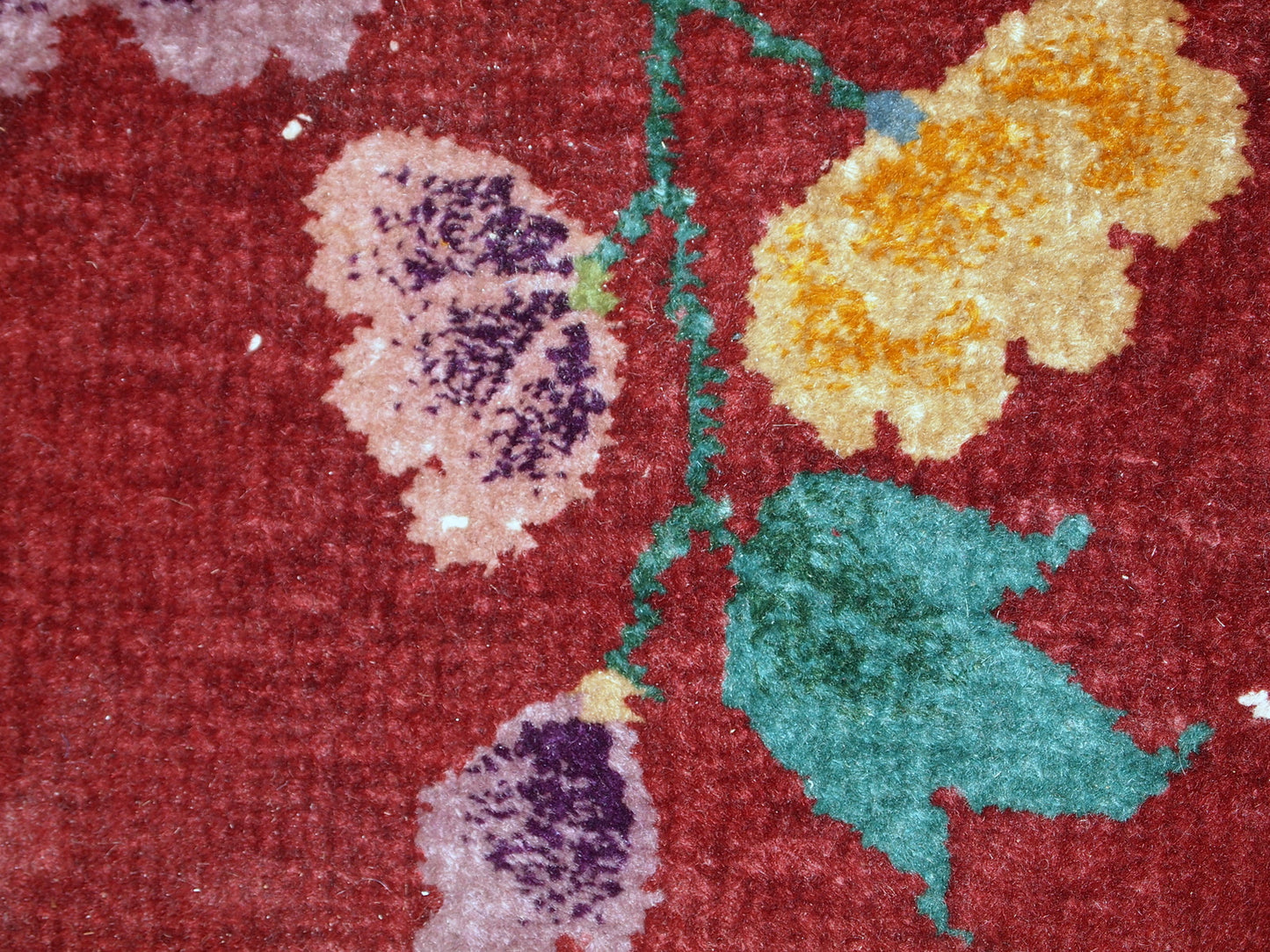 Handmade antique Art Deco Chinese rug 2' x 2,9' (61cm x 91cm) 1920s - 1C331 - One Royal Art