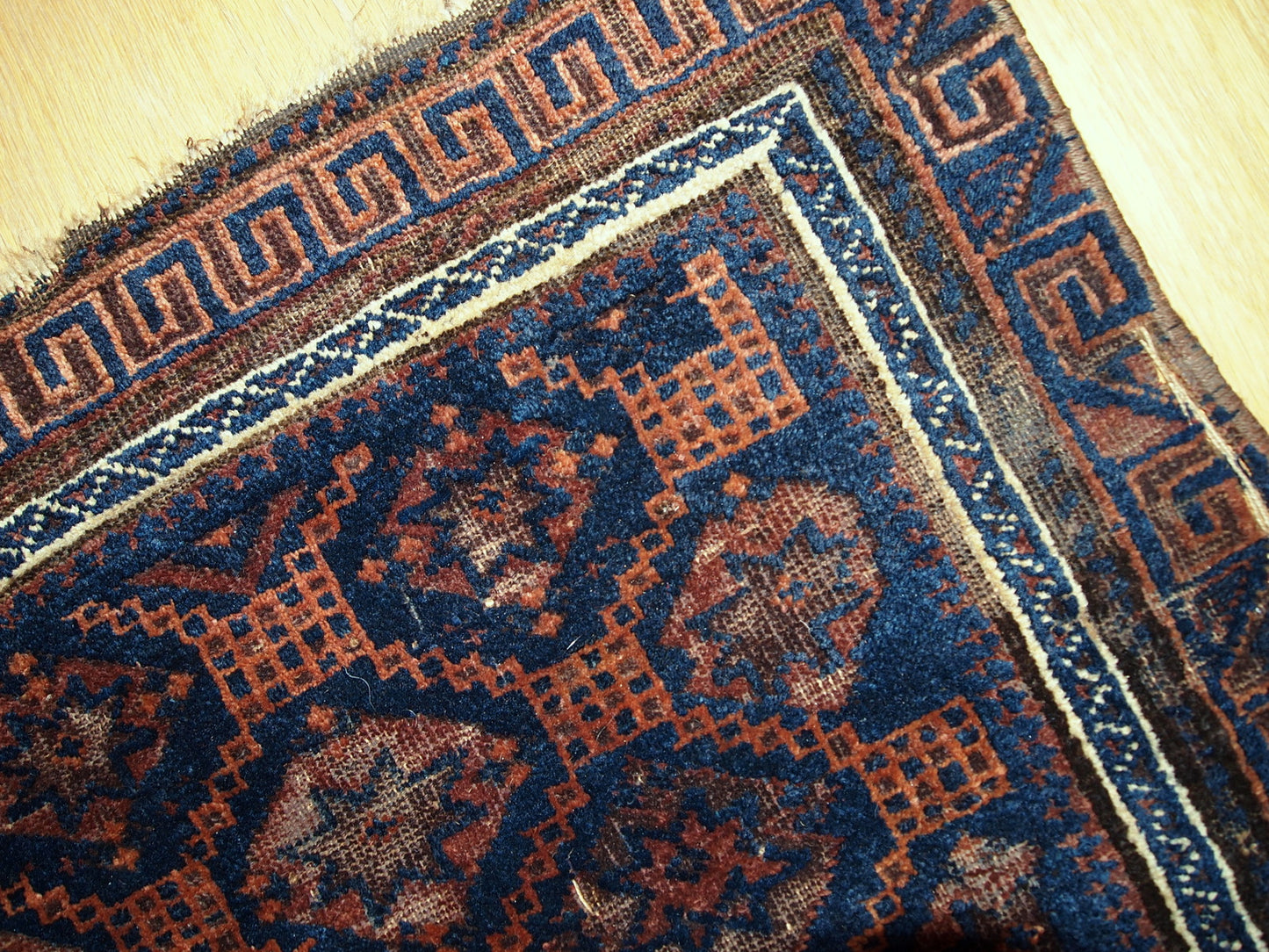 Antique hand made Afghan Baluch bag face in original condition with some wear due to age.