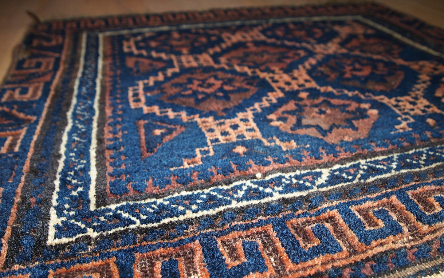 Antique hand made Afghan Baluch bag face in original condition with some wear due to age.