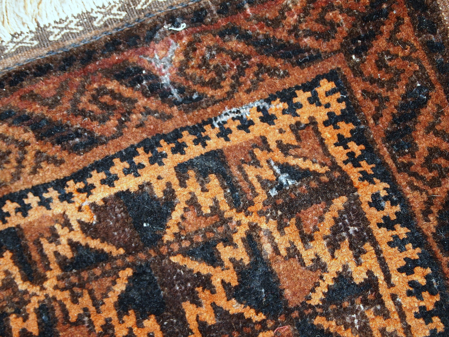 Handmade antique collectible Afghan Baluch bag face, 1920s
