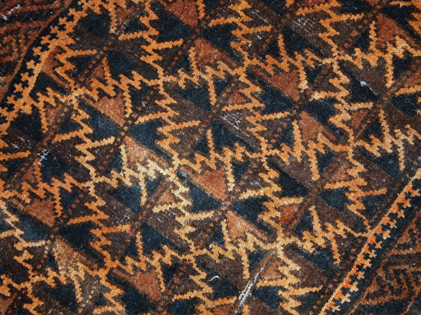 Handmade antique collectible Afghan Baluch bag face 1.6' x 2.1' (50cm x 65cm) 1920s - 1C366 - One Royal Art