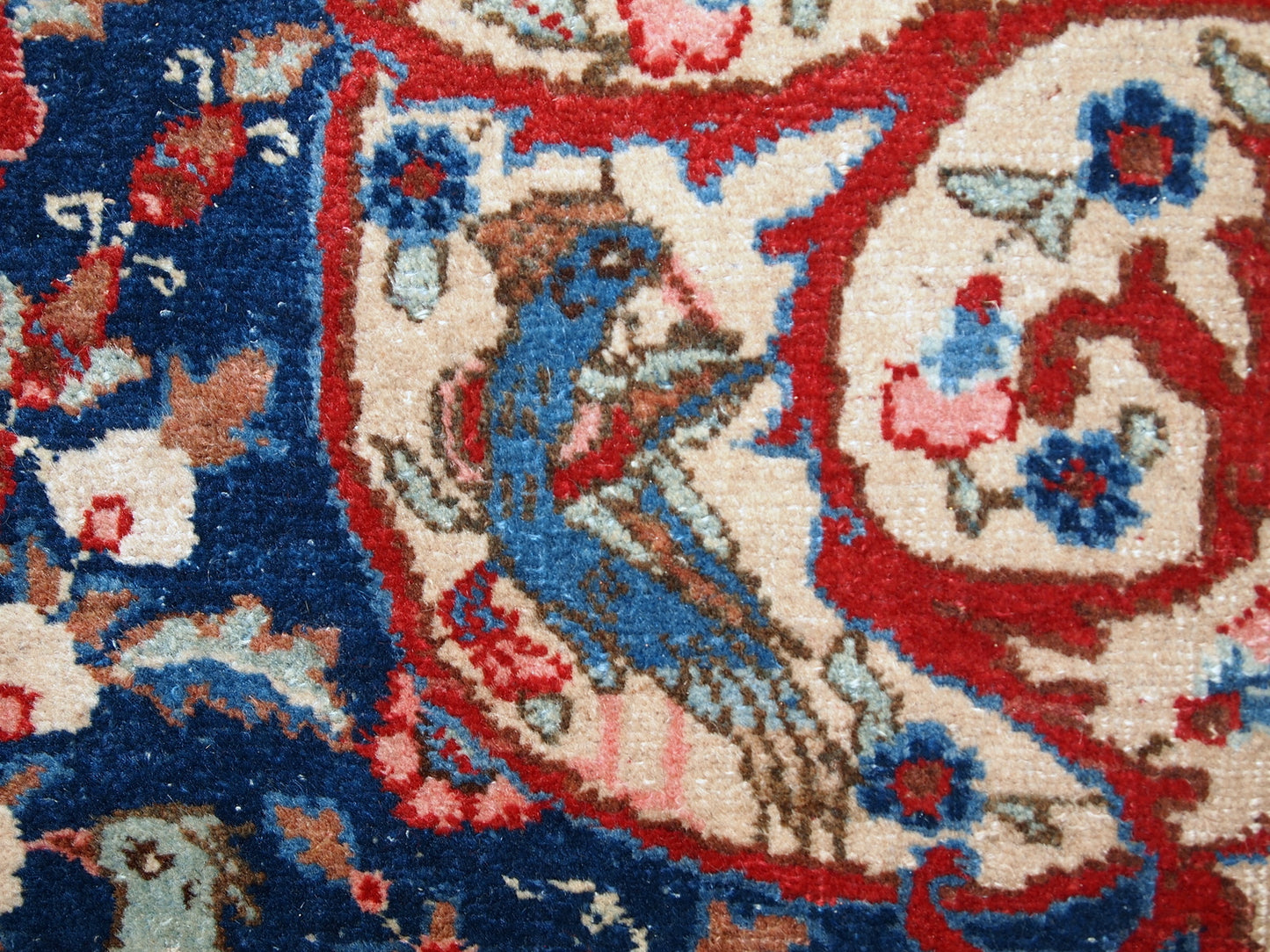 Handmade antique Persian Tabriz rug 6,2' x 9.5' (190cm x 292cm) 1920s - 1C409 - One Royal Art