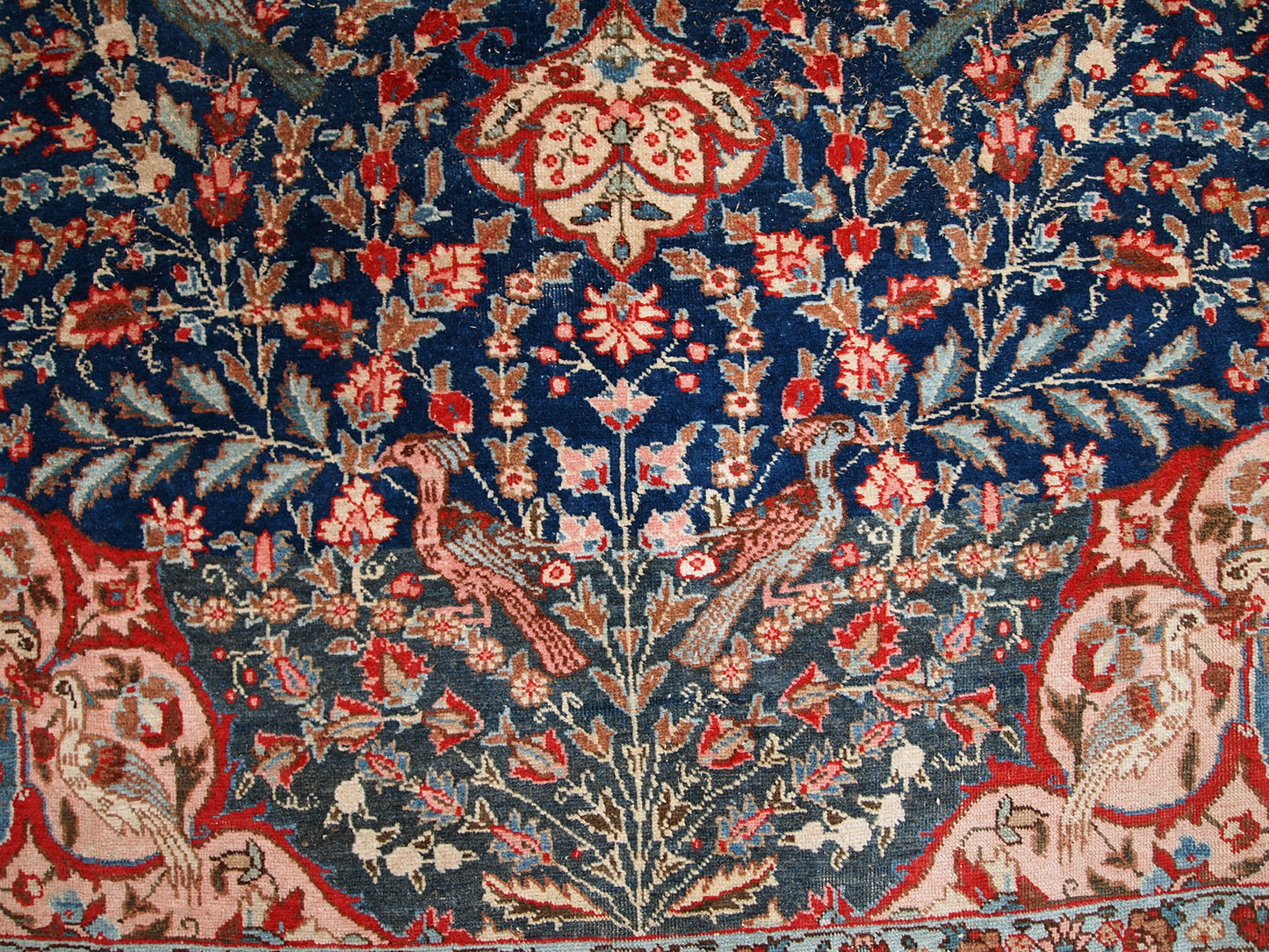 Handmade antique Persian Tabriz rug 6,2' x 9.5' (190cm x 292cm) 1920s - 1C409 - One Royal Art