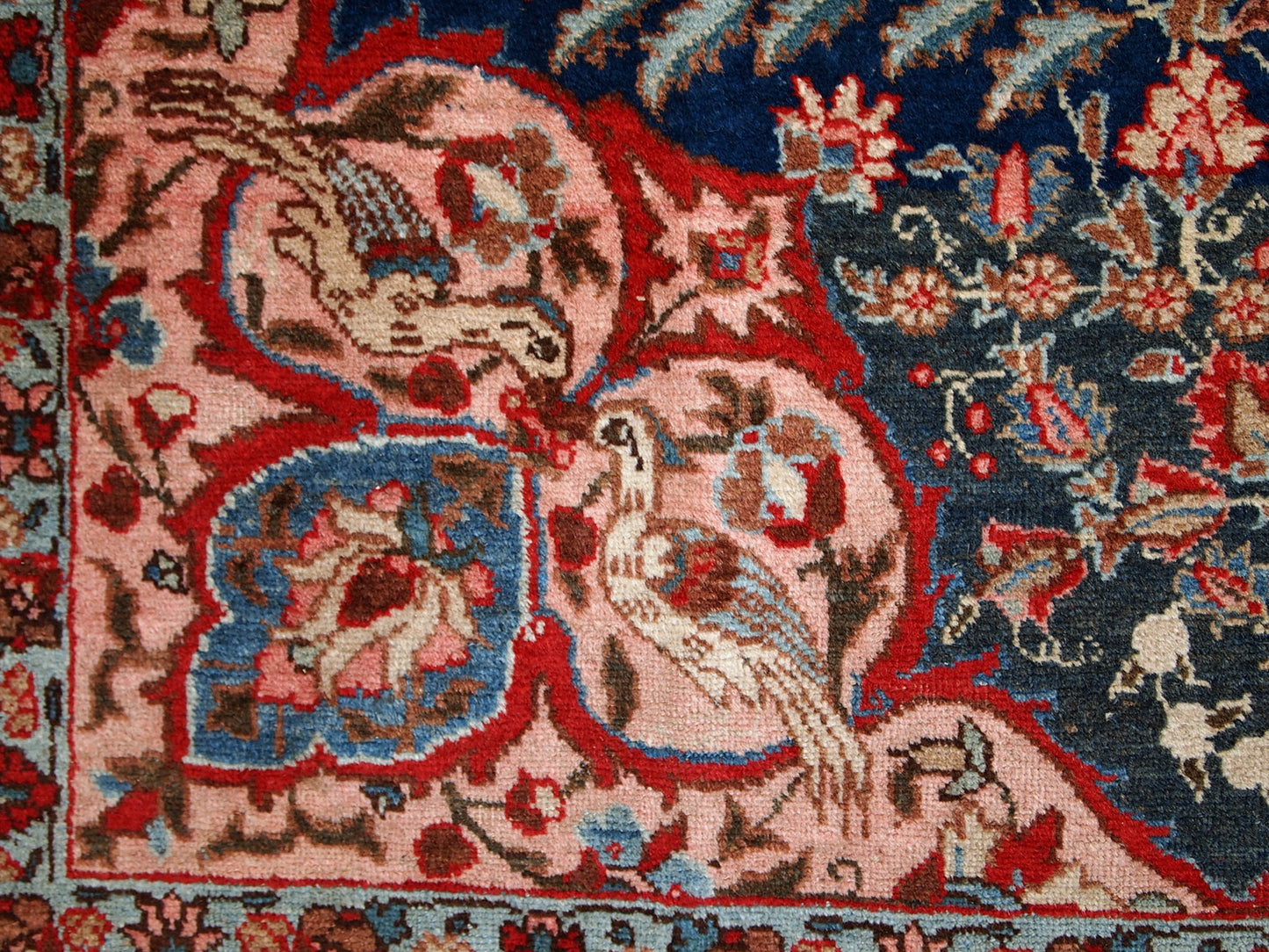 Handmade antique Persian Tabriz rug 6,2' x 9.5' (190cm x 292cm) 1920s - 1C409 - One Royal Art