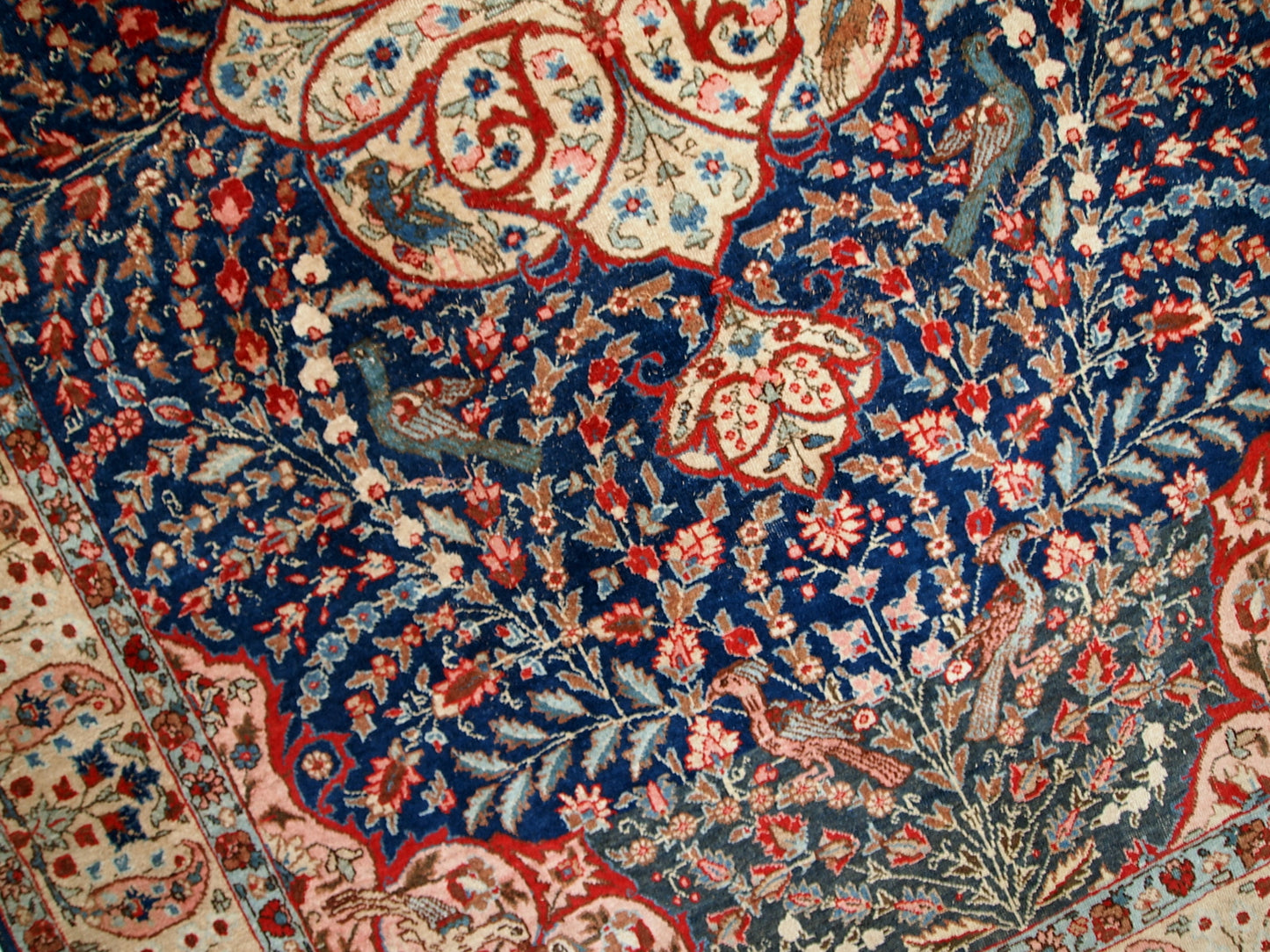 Handmade antique Persian Tabriz rug, 1920s