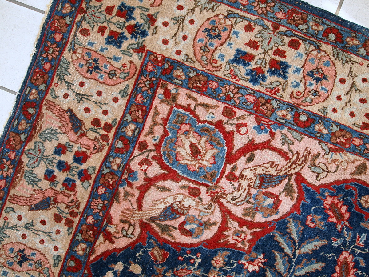 Handmade antique Persian Tabriz rug 6,2' x 9.5' (190cm x 292cm) 1920s - 1C409 - One Royal Art