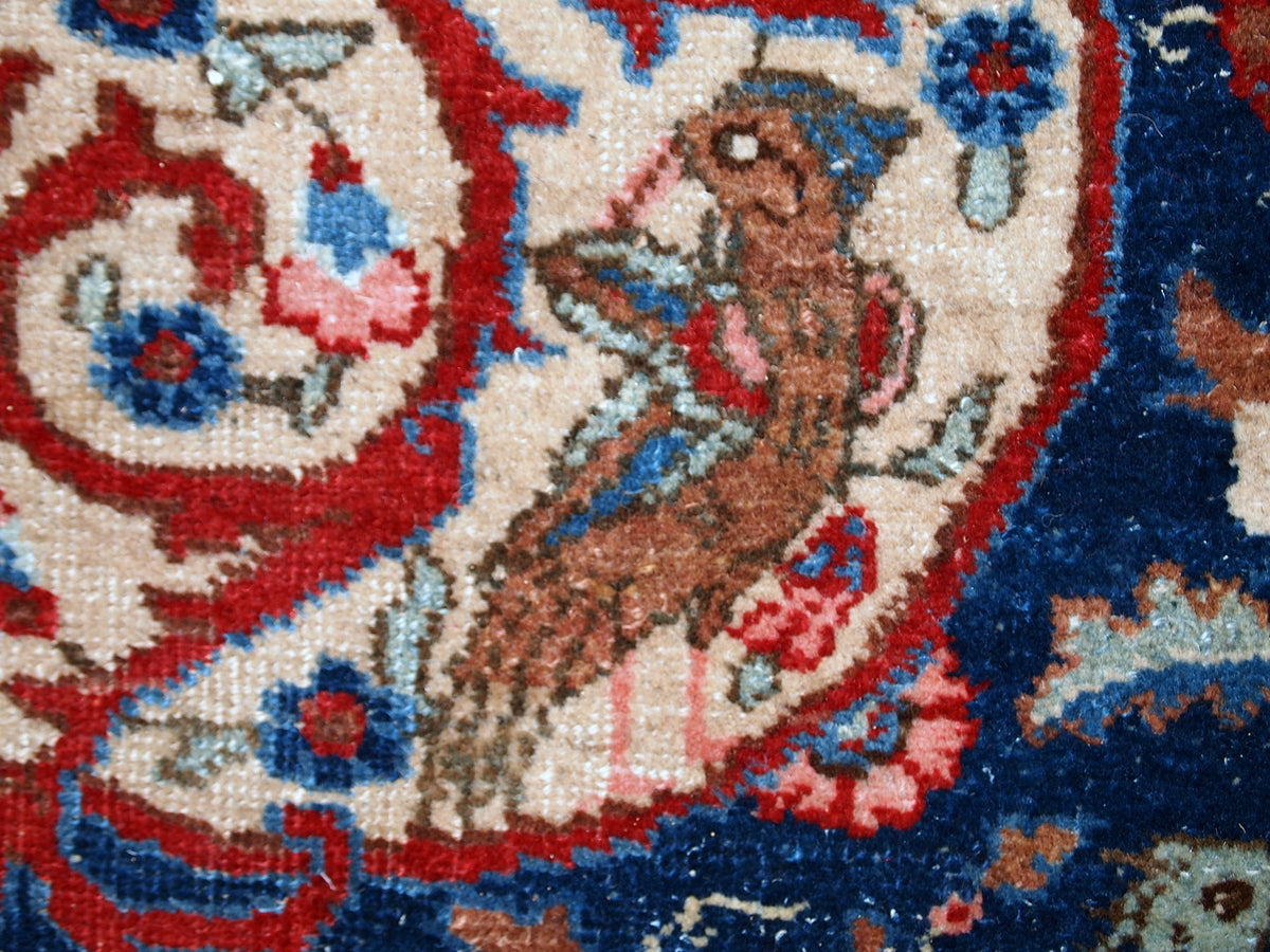 Handmade antique Persian Tabriz rug 6,2' x 9.5' (190cm x 292cm) 1920s - 1C409 - One Royal Art