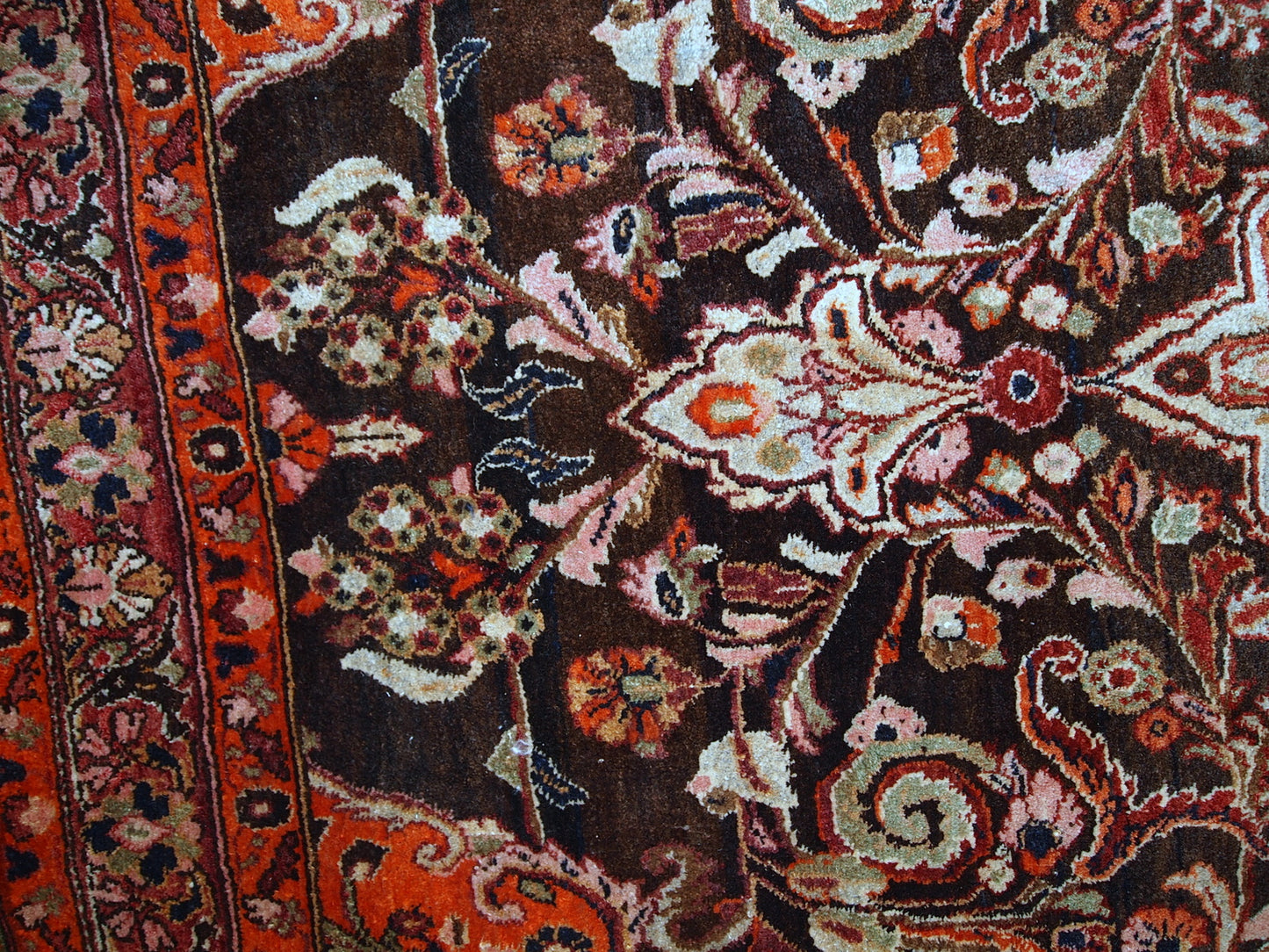 Handmade vintage Persian Tabriz rug, 1950s