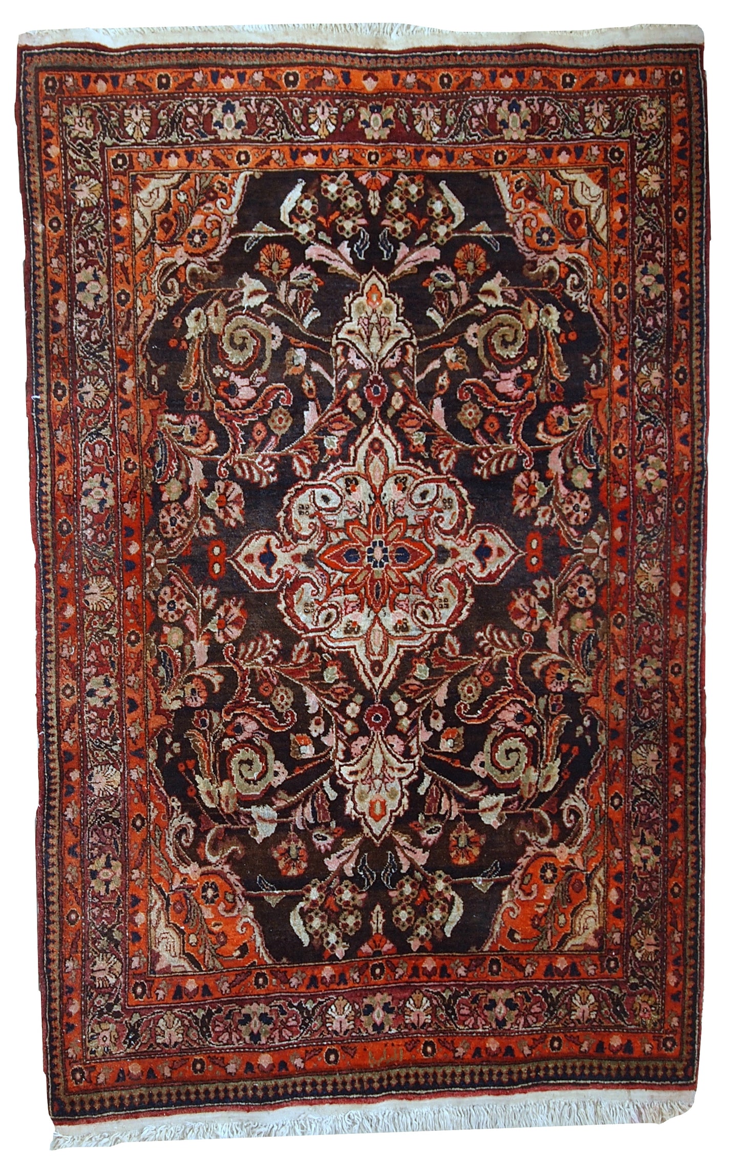 Handmade vintage Persian Tabriz rug, 1950s