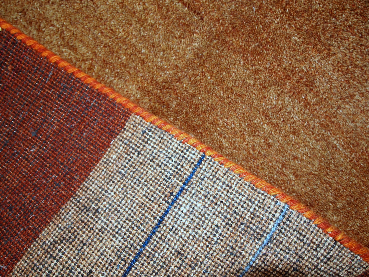 Handmade vintage Persian Gabbeh rug, 1980s