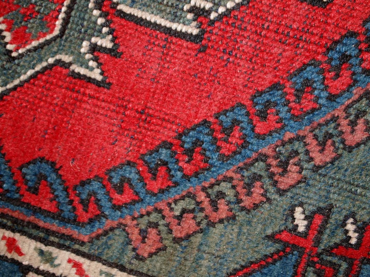 Handmade antique Turkish Anatolian rug, 1920s