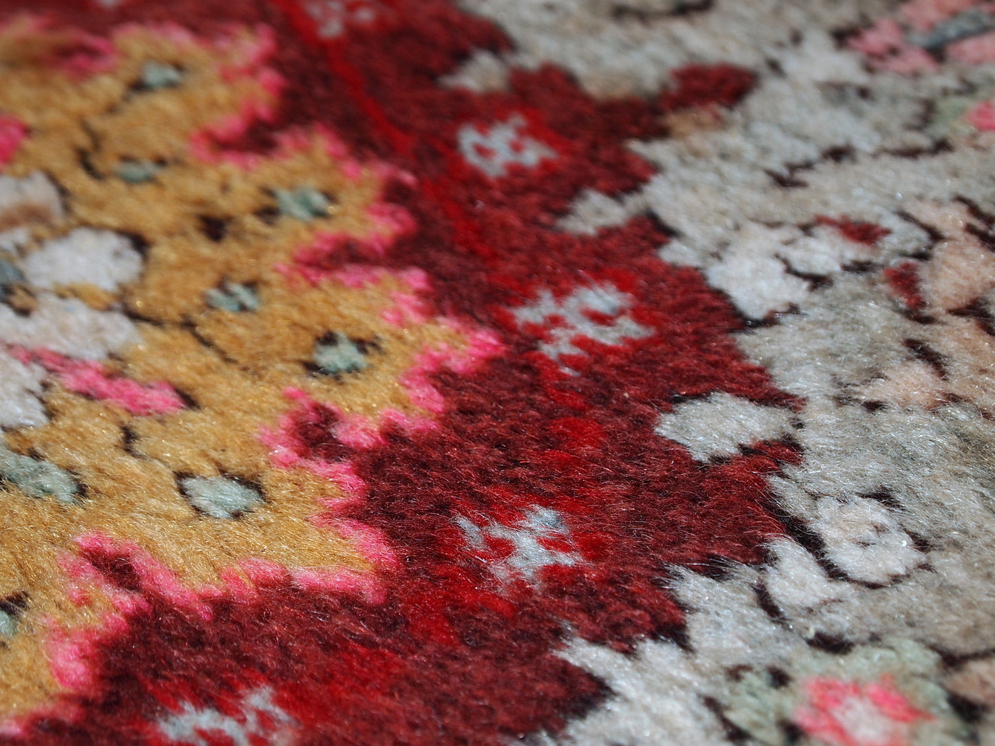 Handmade vintage Turkish Oushak runner, 1940s