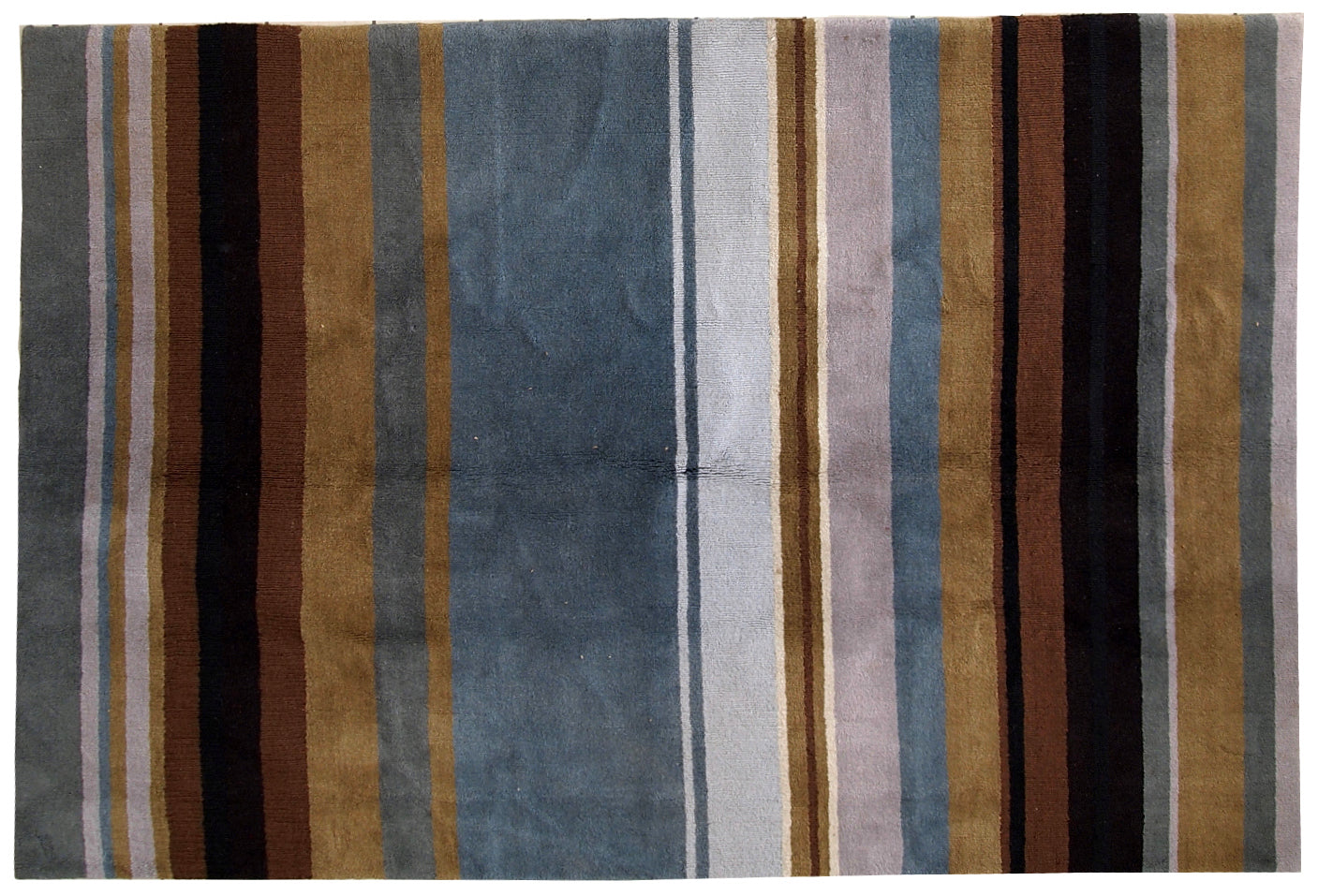 Tapis indien moderne vintage fait main 171 x 241 cm (5,6' x 7,9') années 1980 - 1C551