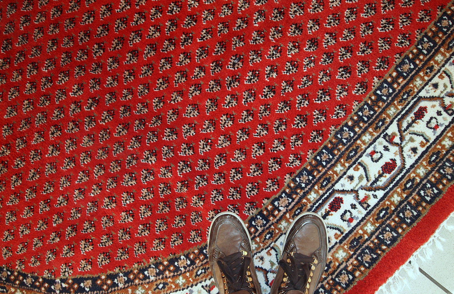 Handmade vintage Indo-Seraband rug, 1980s