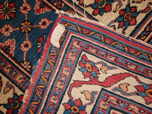 Handmade antique Persian Mashad runner, 1900s