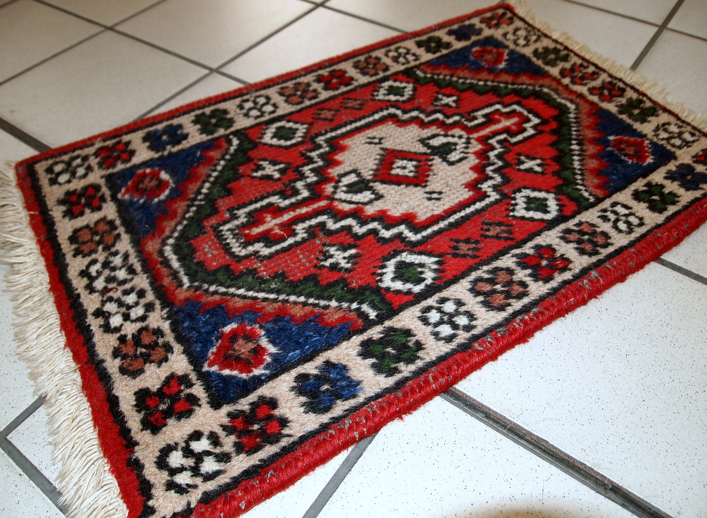 Handmade vintage Persian Hamadan rug, 1970s