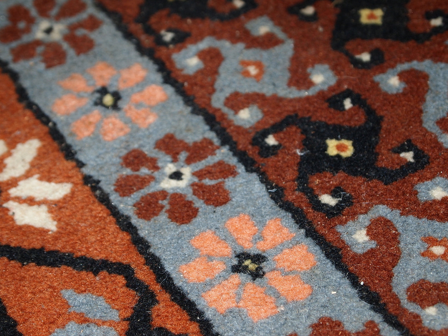 Handmade vintage Moroccan Berber rug, 1970s
