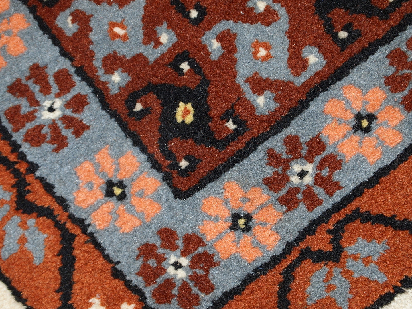 Handmade vintage Moroccan Berber rug, 1970s