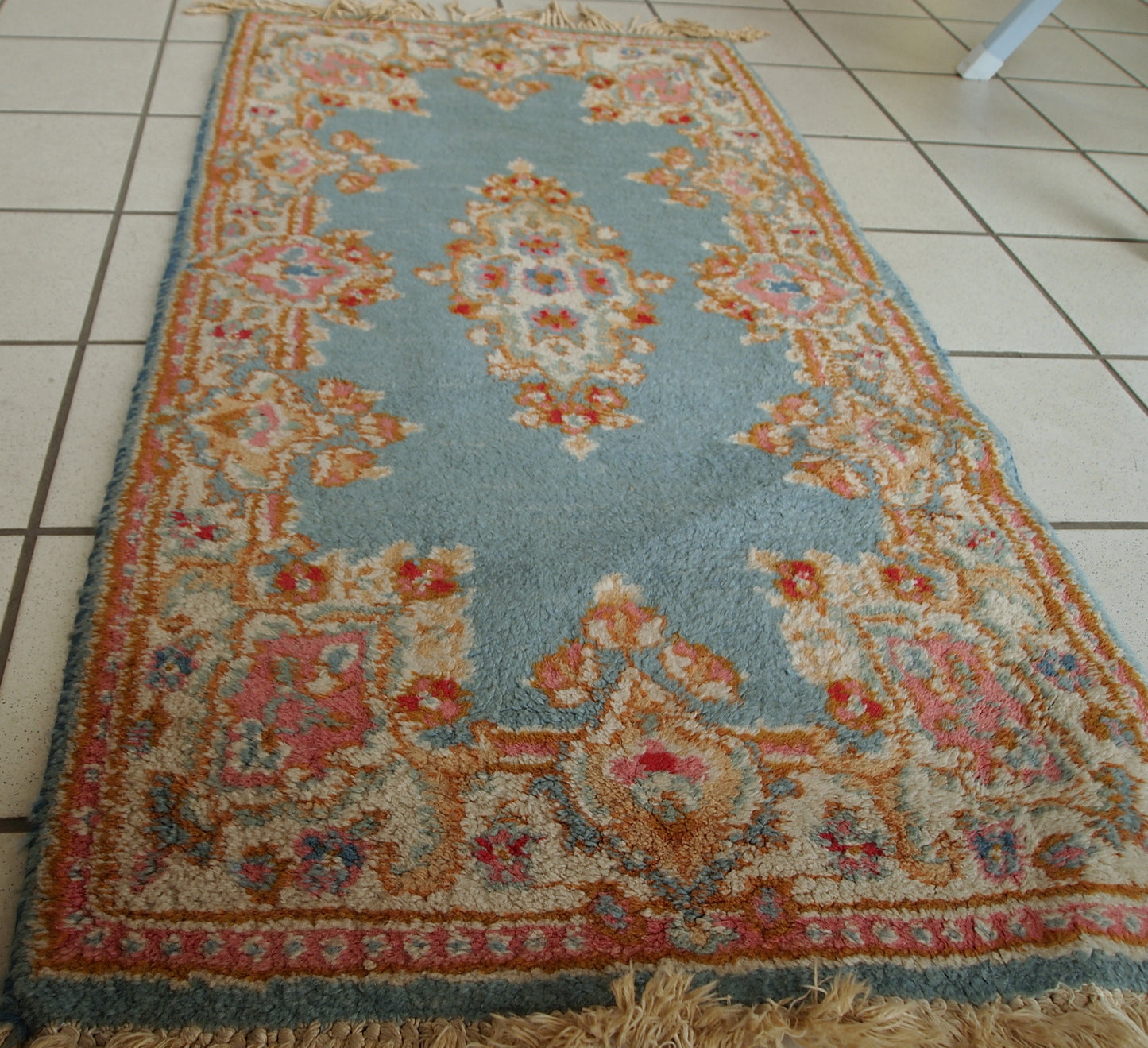 Handmade vintage Persian Kerman rug, 1970s