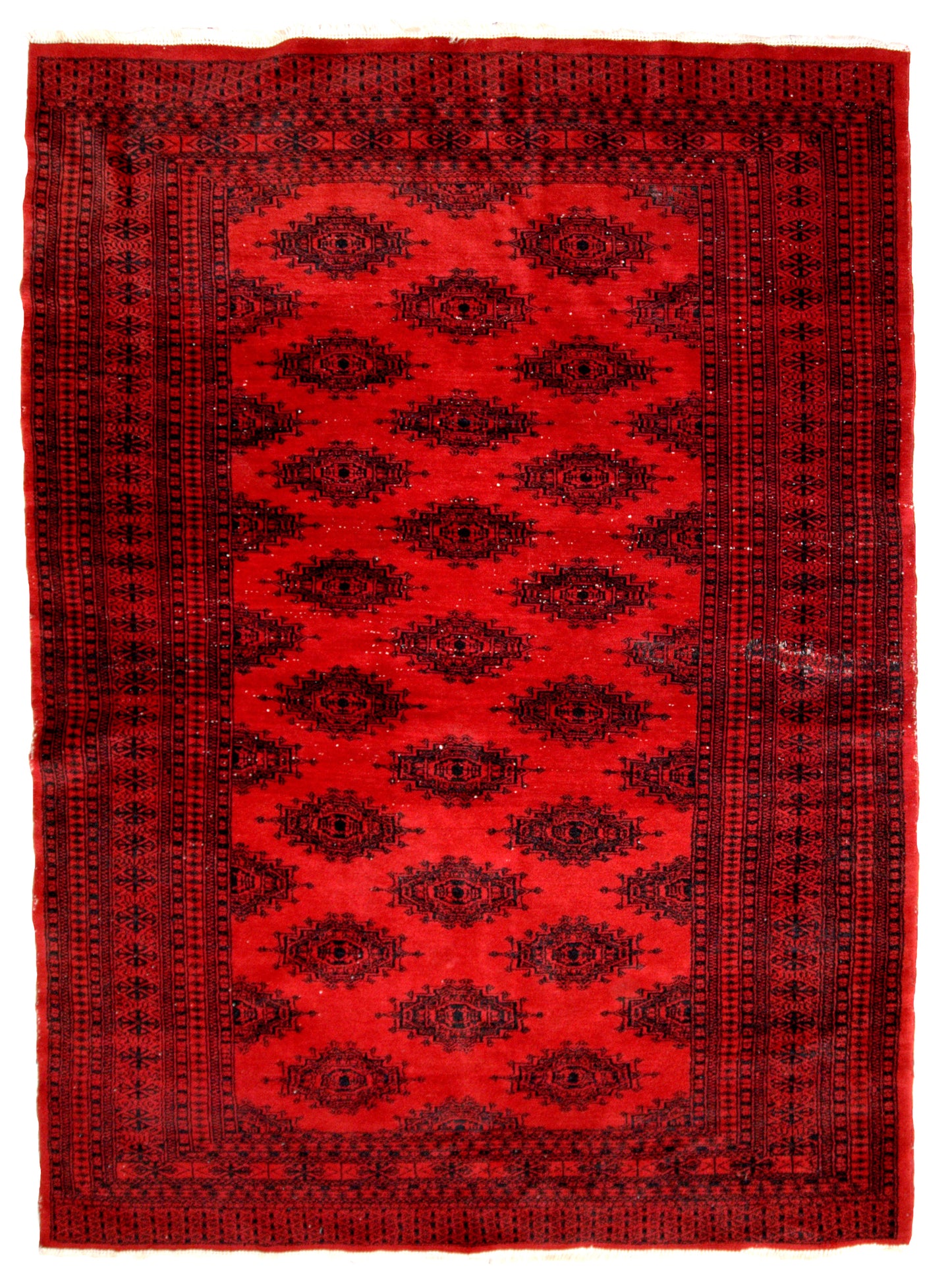 Handmade vintage Afghan Ersari rug, 1970s