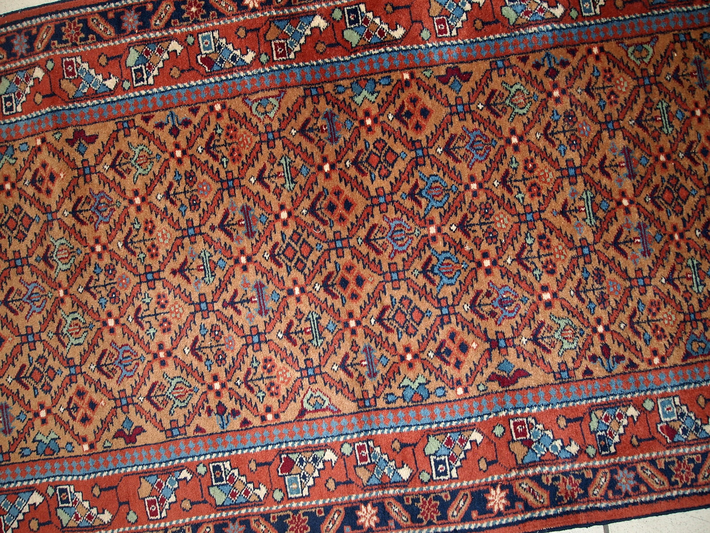 Vintage Persian Hamadan runner, 1960s