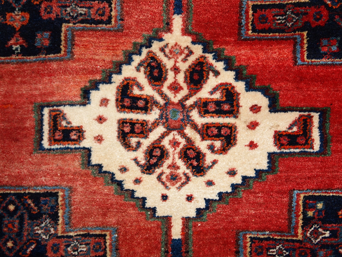 Handmade vintage Persian Senneh rug, 1960s