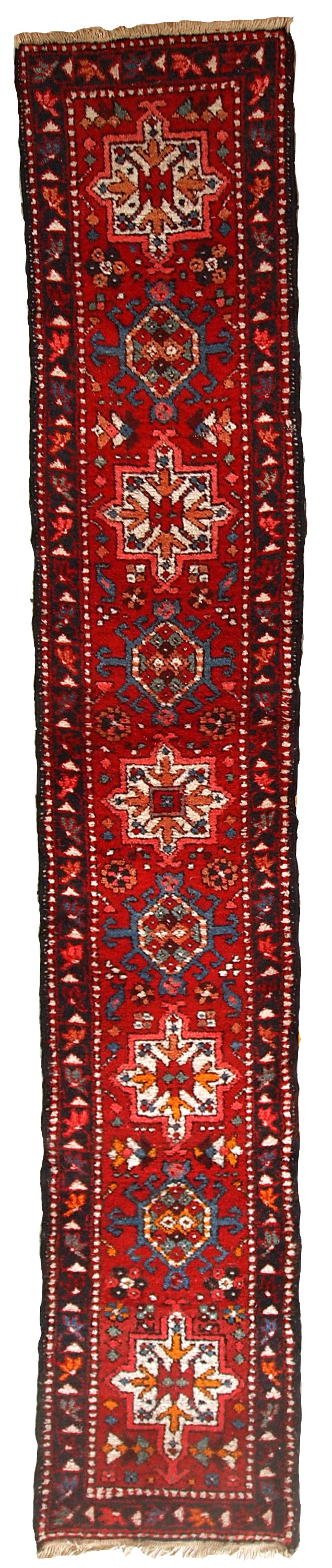 Handmade vintage Persian Karajeh runner, 1960s
