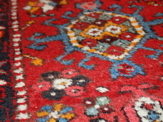 Handmade vintage Persian Karajeh runner, 1960s