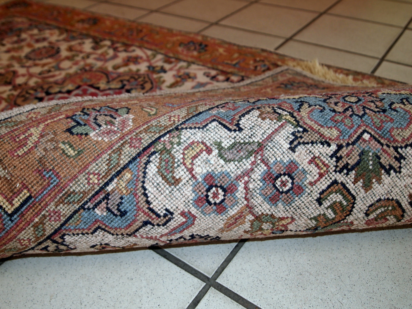 Handmade vintage Indo-Tabriz rug, 1970s