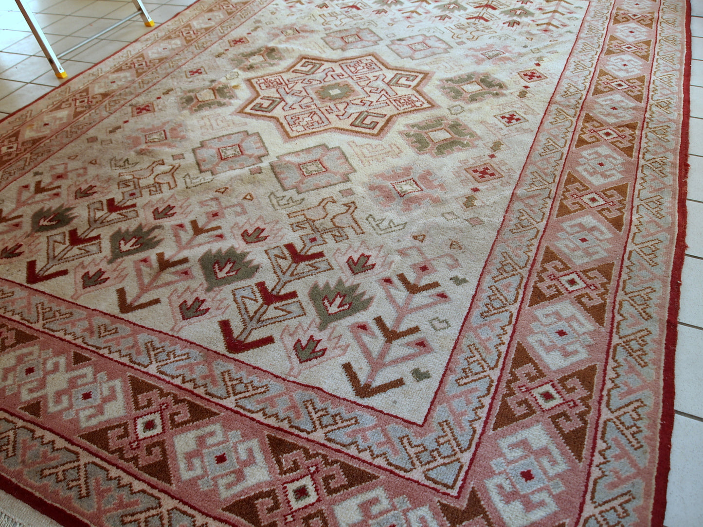 Handmade vintage Turkish Sivas rug 1960s