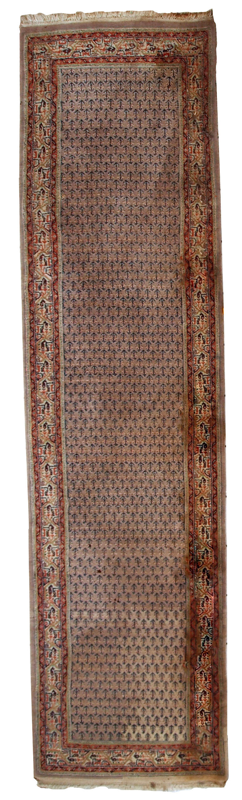 Handmade vintage Indian Seraband runner 1970s