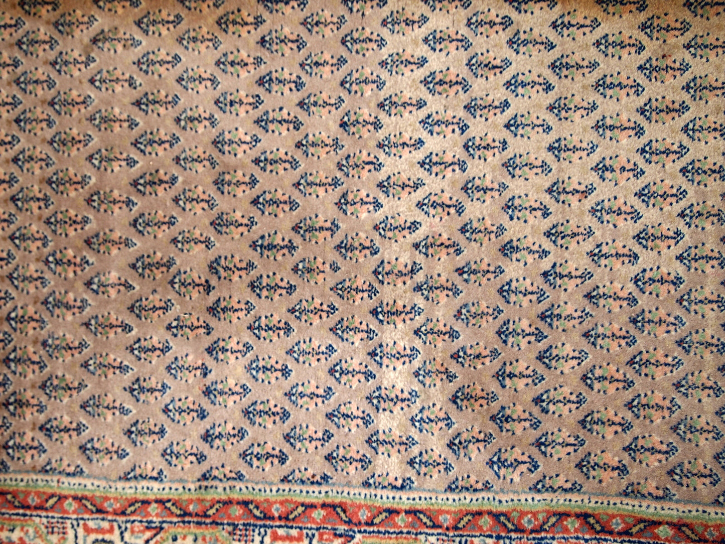 Handmade vintage Indian Seraband runner 1970s