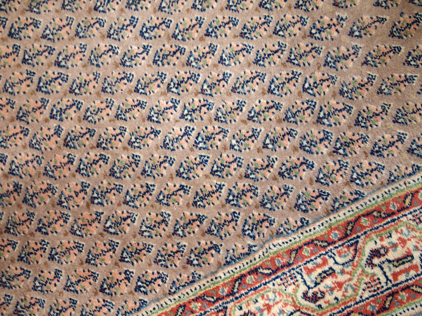 Handmade vintage Indian Seraband runner 1970s