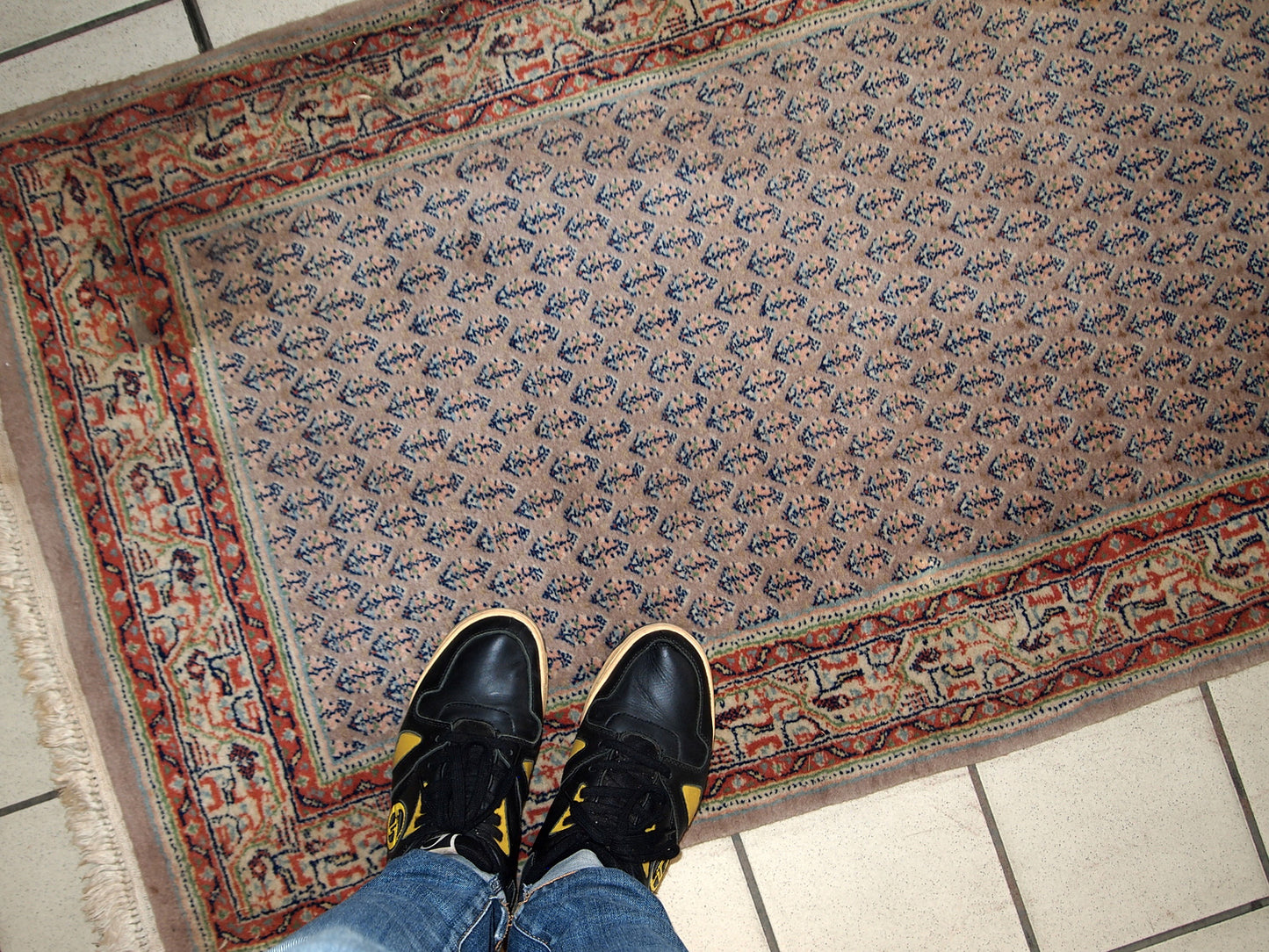 Handmade vintage Indian Seraband runner 1970s