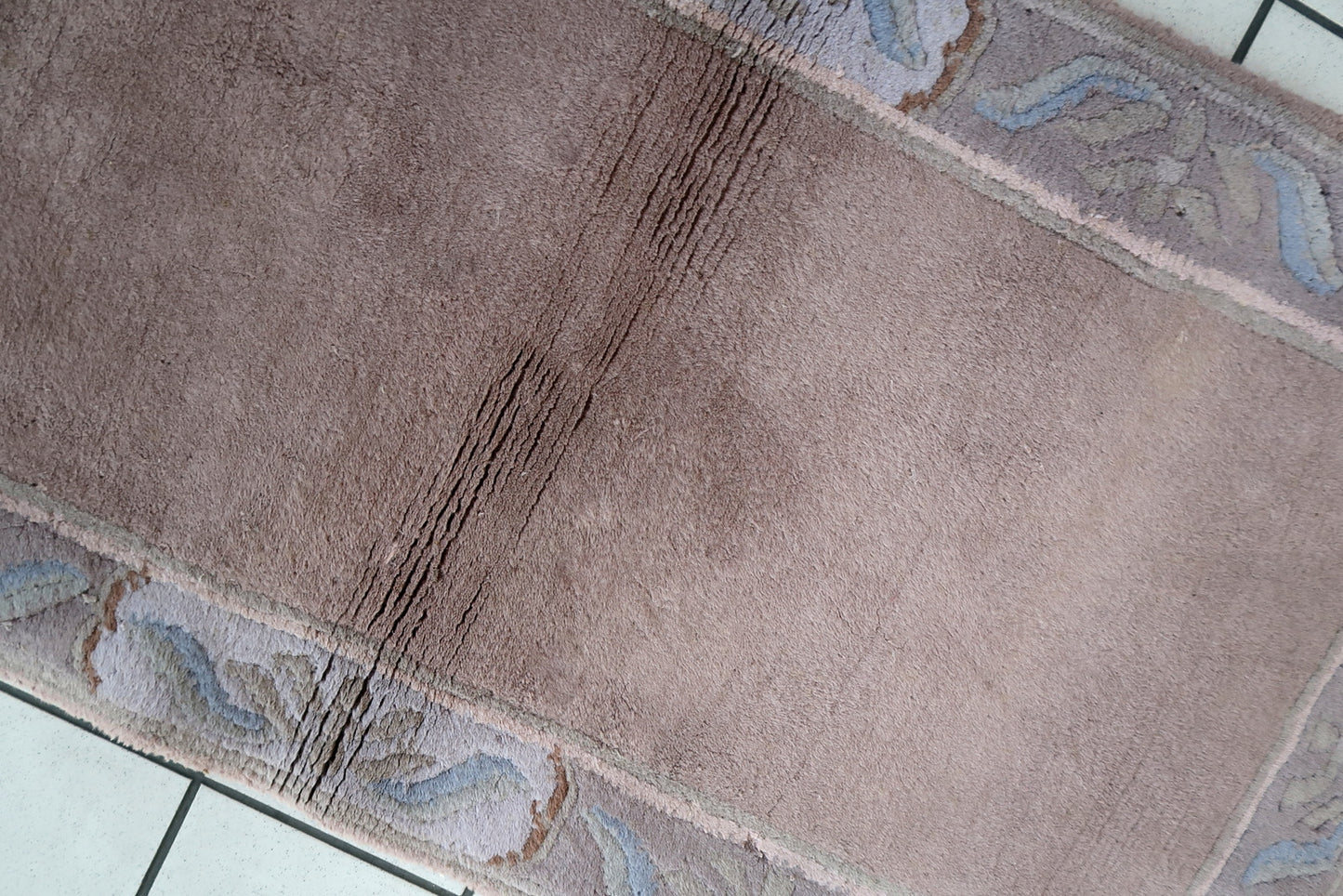 Handmade vintage Tibetan Khaden rug 1970s
