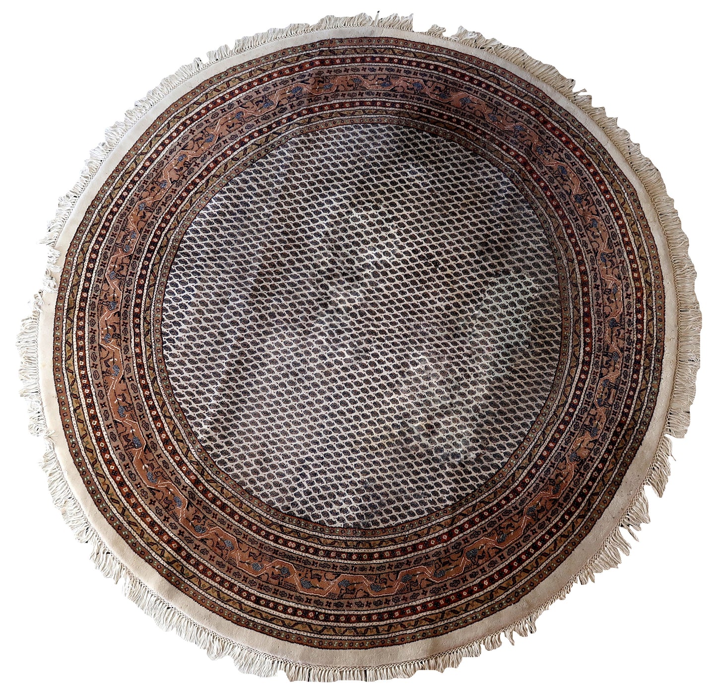 Handmade vintage Indian Seraband rug 1970s