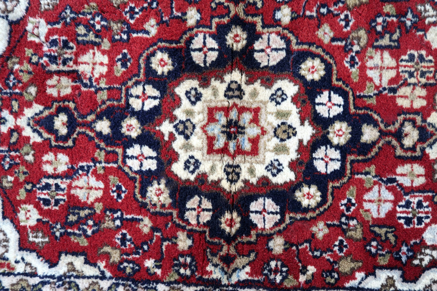 Handmade vintage Persian Hamadan rug 1970s