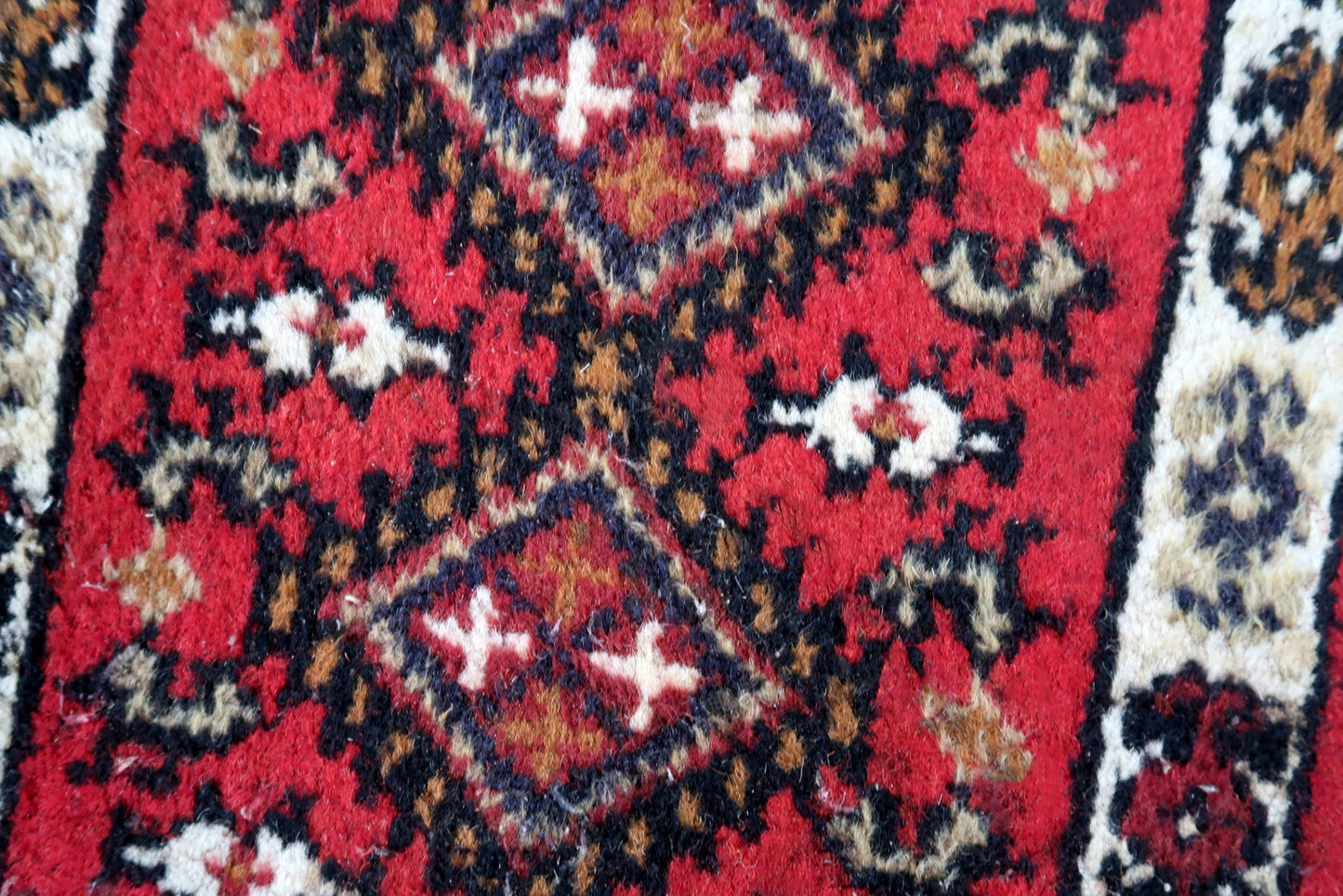 Handmade vintage Persian Hamadan mat 1970s