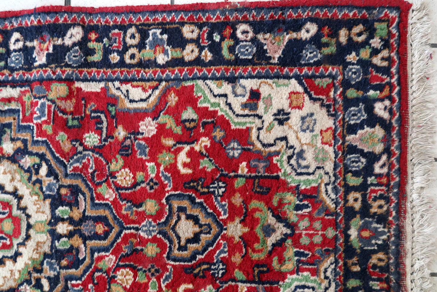 Handmade vintage Persian Malayer runner 1950s