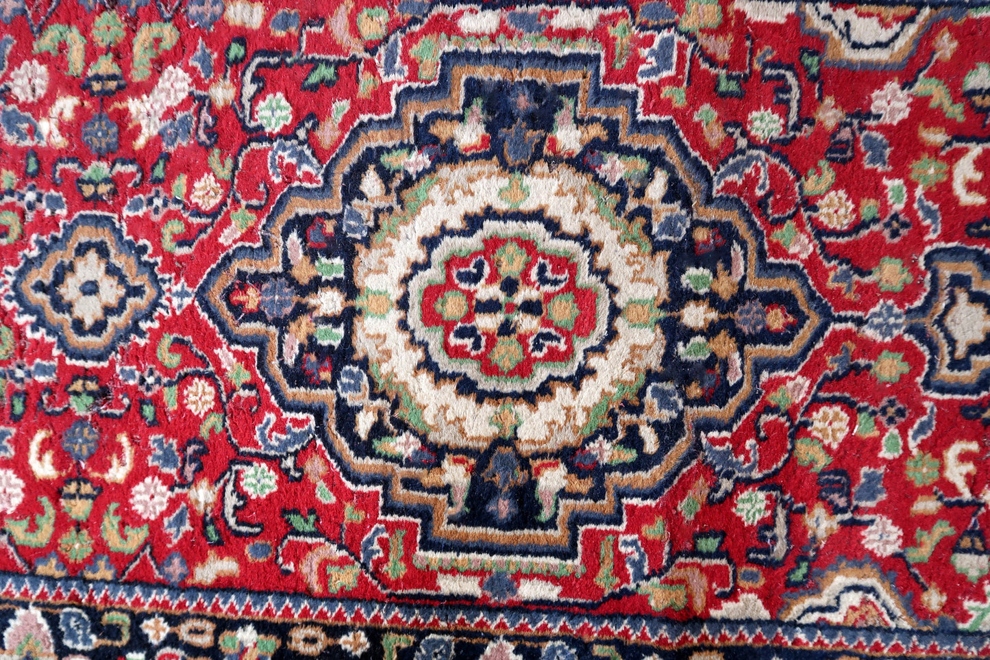 Handmade vintage Persian Malayer runner 1950s