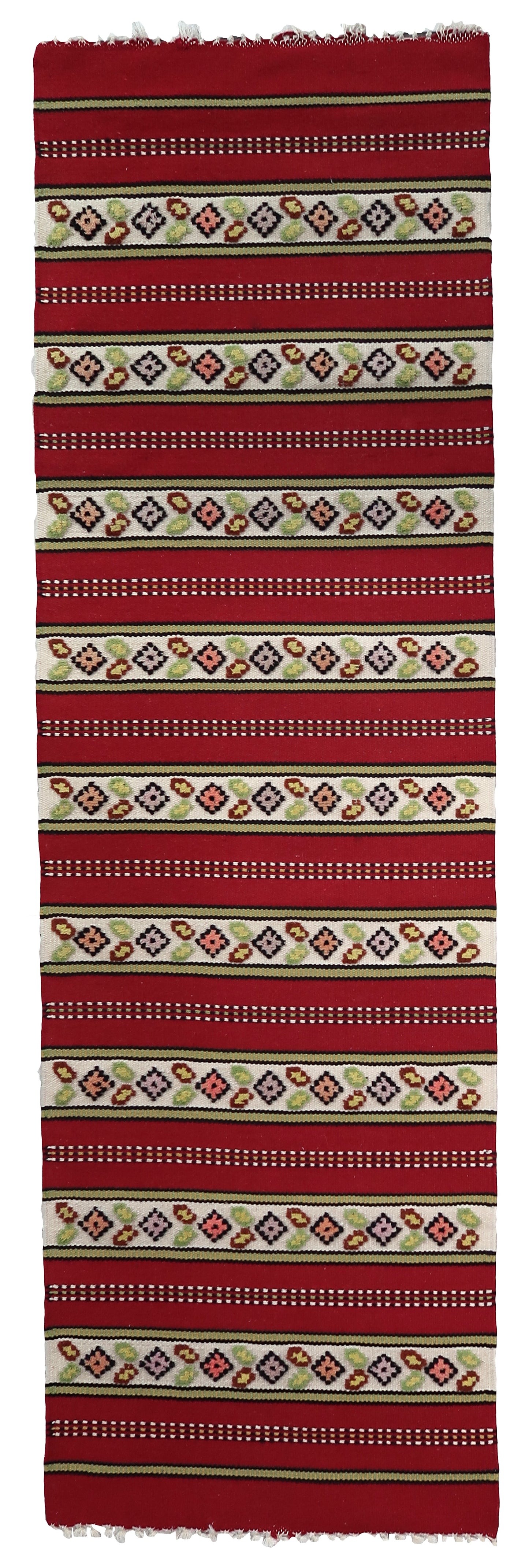 Handmade vintage Persian Ardabil runner 1970s