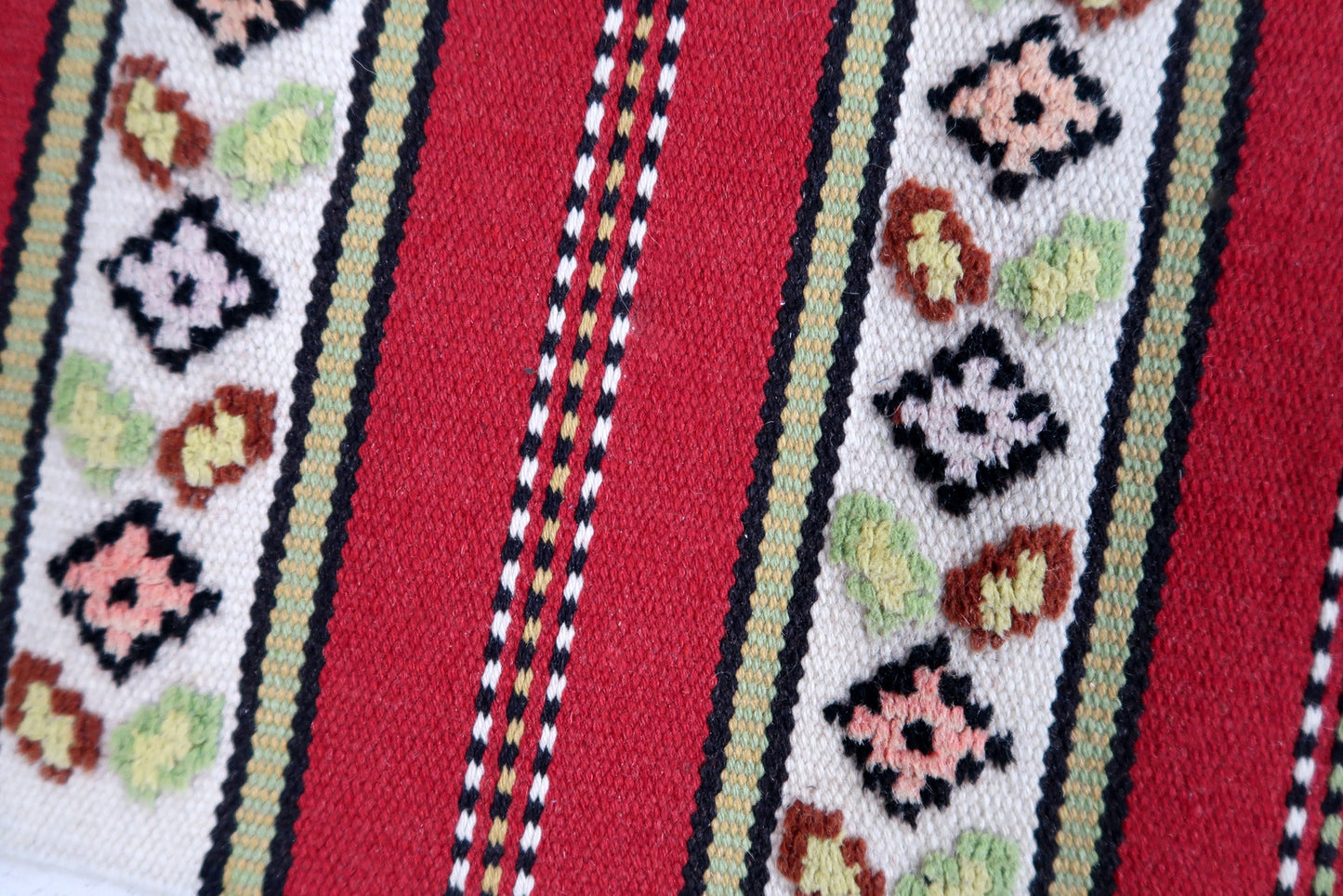 Handmade vintage Persian Ardabil runner 1970s