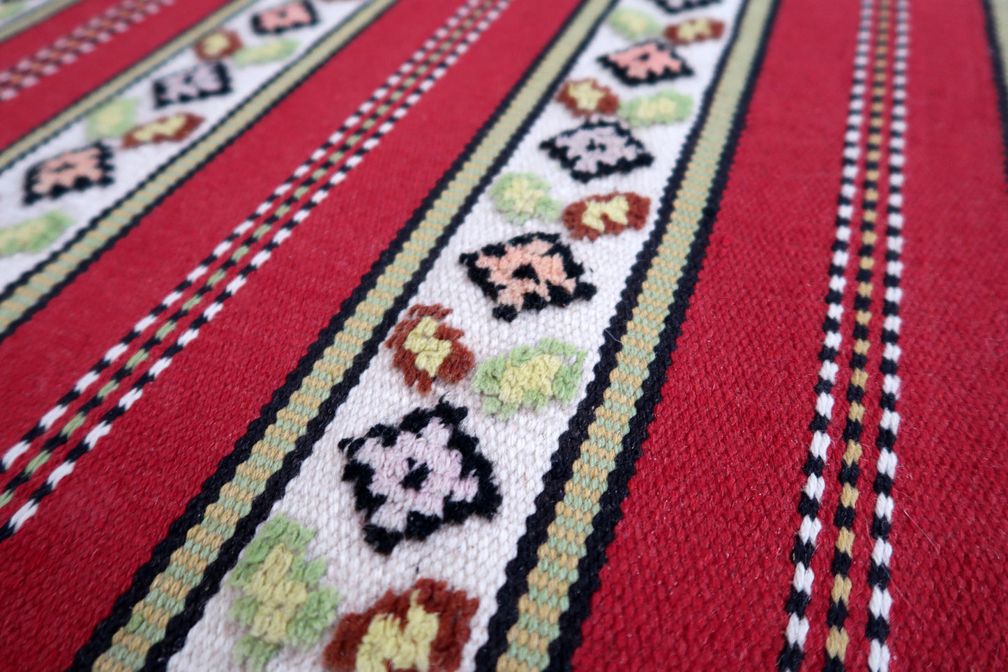 Handmade vintage Persian Ardabil runner 1970s